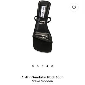 COPY - Aislinn Sandal in Black Satin